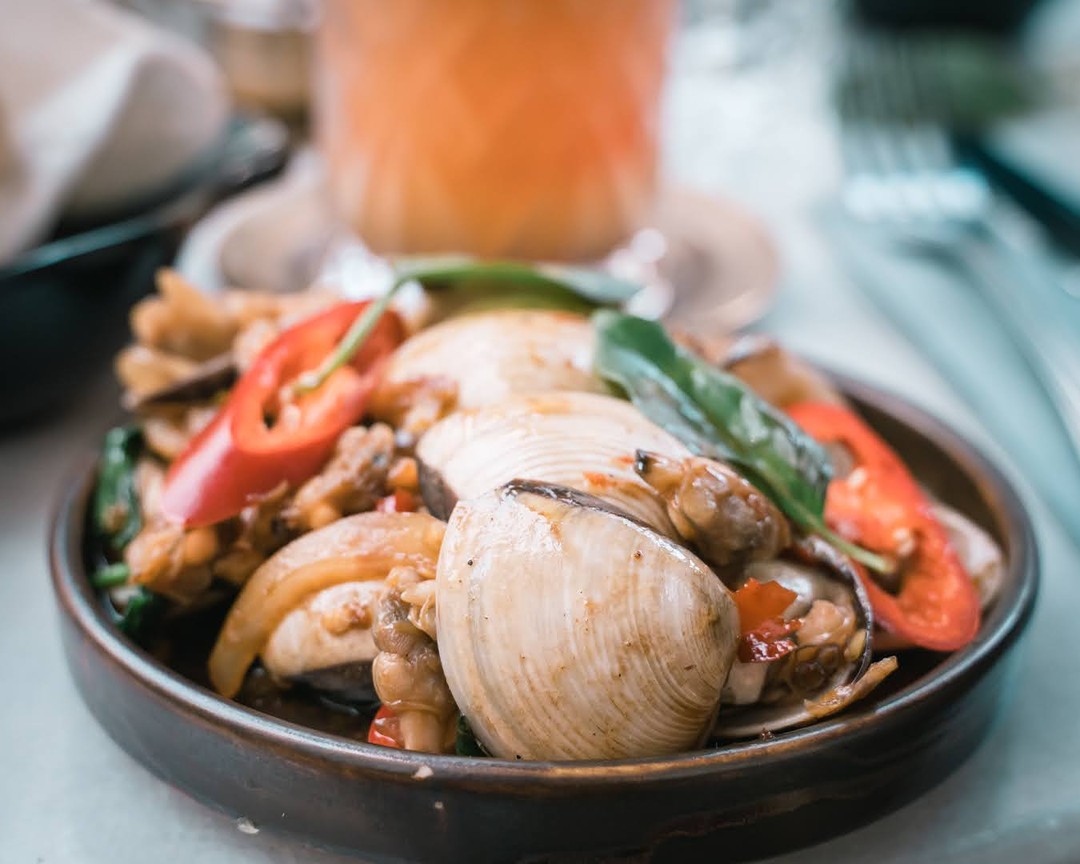 Clams au Basilic